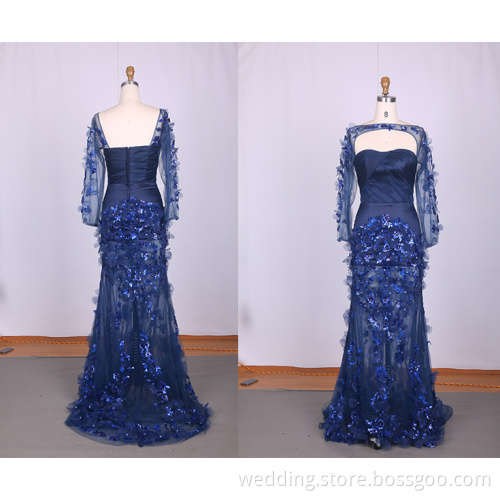 New Design Chiffon Sequins A-Line Sweetheart Evening Dresses